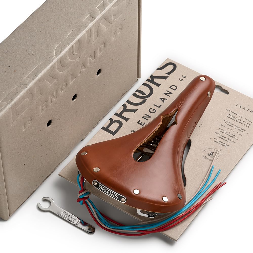 BROOKS Leather saddle Traditional classic model with perforated holes B17 IMPERIAL CHROME HONEY
