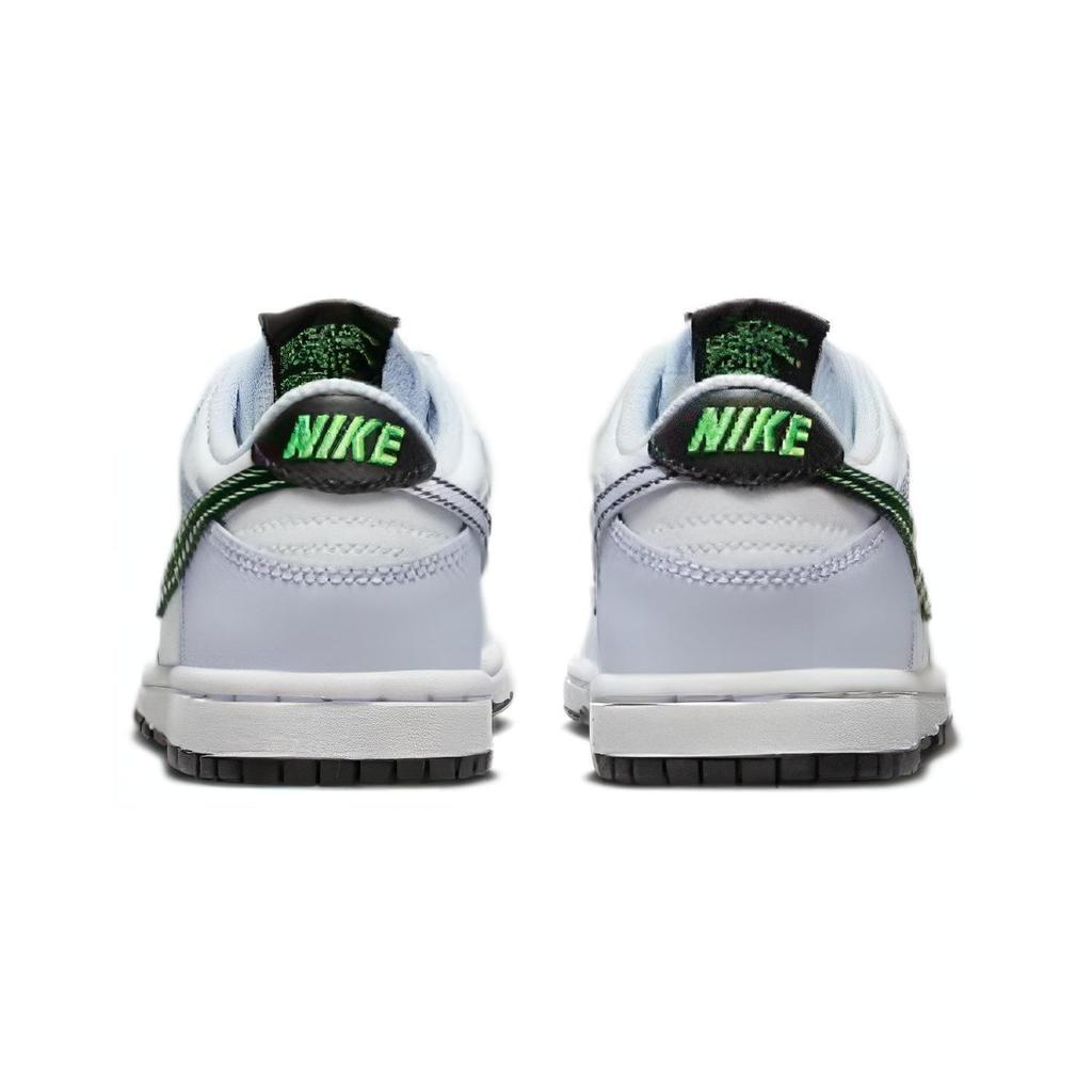 Nike Dunk Low PS Grey Green Strike Kids Sneakers White Black Football-Grey FB9108-107