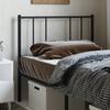 VidaXL Black Metal Headboard 100 Cm 352509