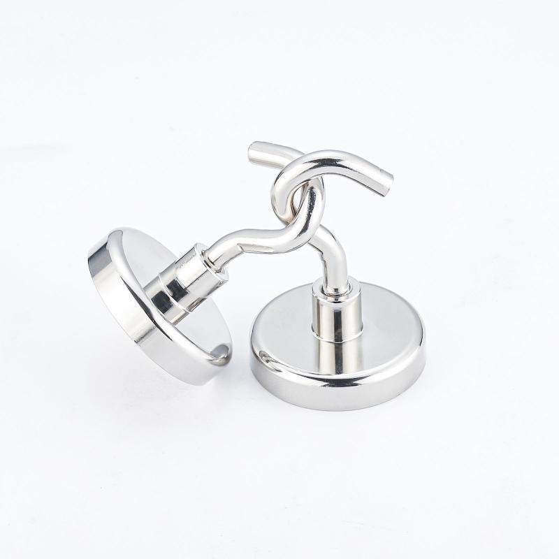 Magnetic Hooks Strong Grip Premium Electroplated Finish No Drill Hooks for Kids Room Toy Hanging Wall Decor Organizer Supplies