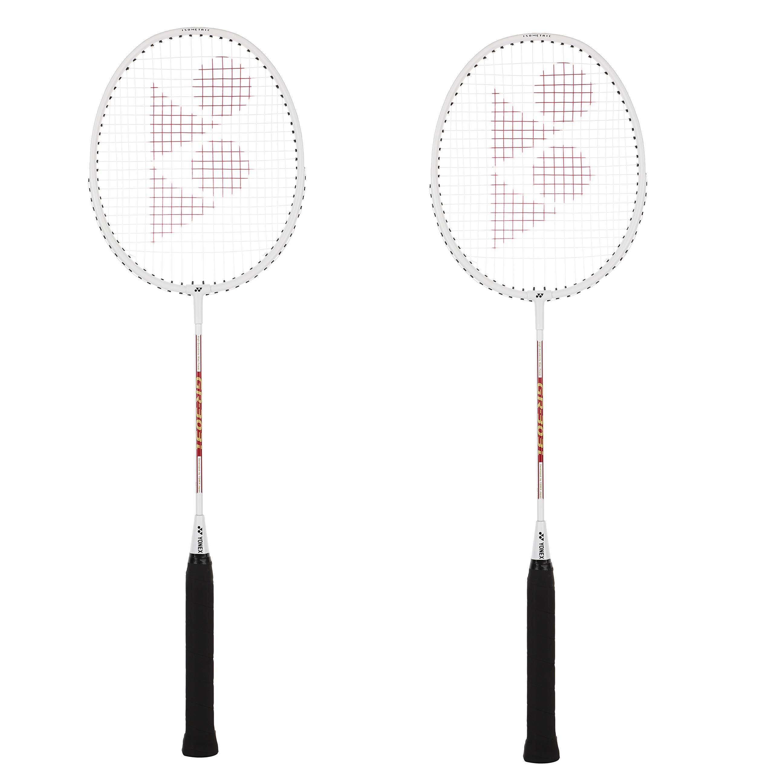 

YONEX GR 303i Aluminum Badminton Racket 83g Full Cover Included Beginner Friendly High Durability White