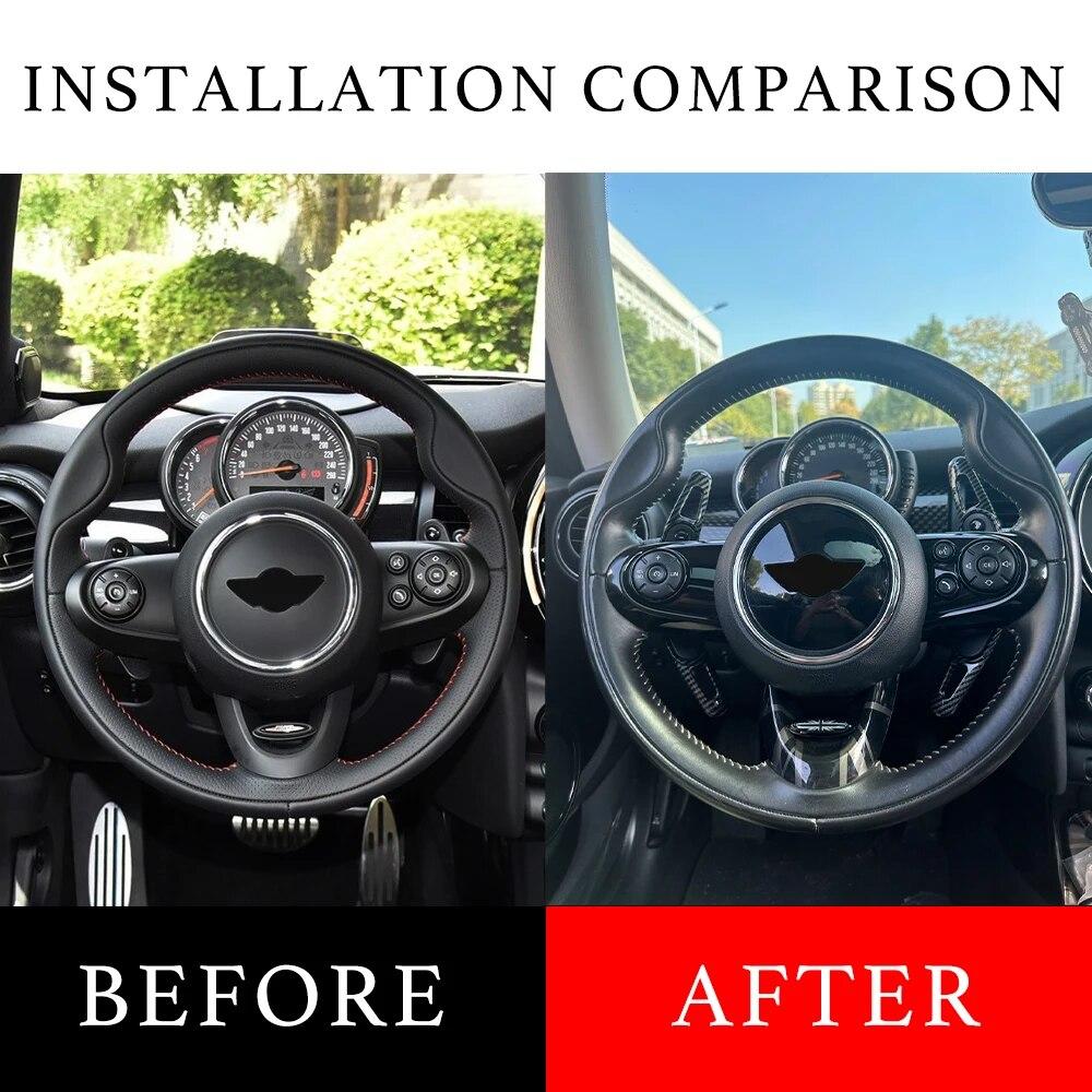 For MINI Cooper S JCW F54 F55 F56 F57 F60 Countryman Clubman Steering Wheel Shift Paddle Extension Cover Accessories