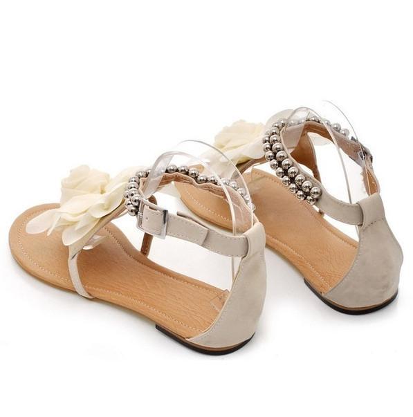 Chic Bohemia Flower Women Flat Beach Sandals Perfect For Any Summer Outfit Eu35-42