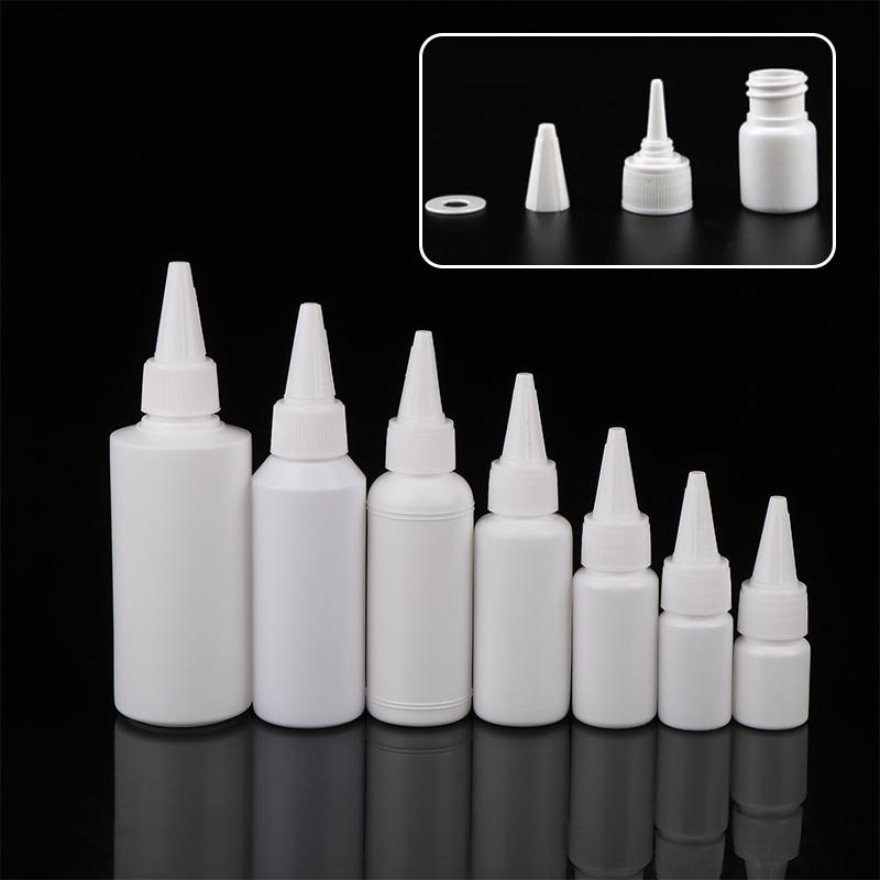 5/10/20/30/50/60/100Ml White Squeeze Dropper Empty Bottle With Screw Cap Eyes Liquid Ink Oil Dropper Paint Pigment Bottles