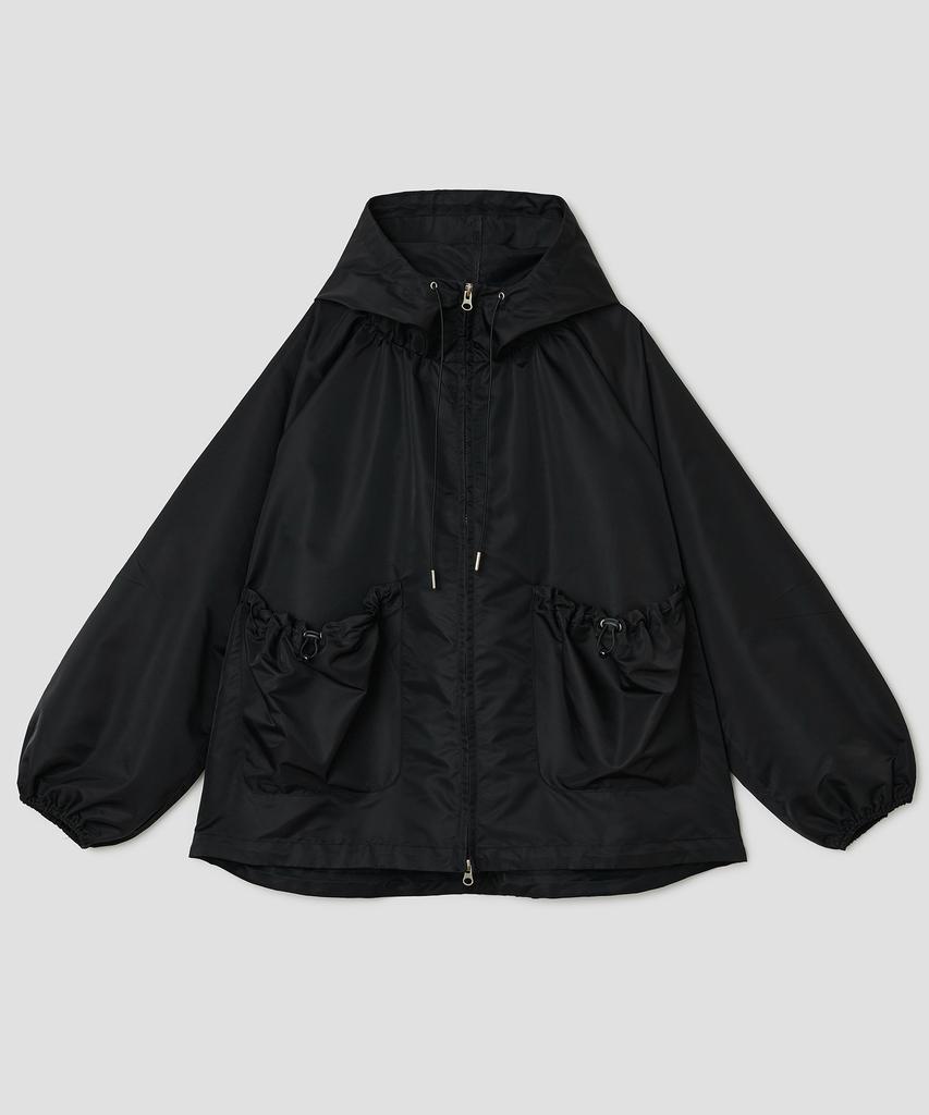 TYPESERVICE Drawstring Hood Jacket [Black]