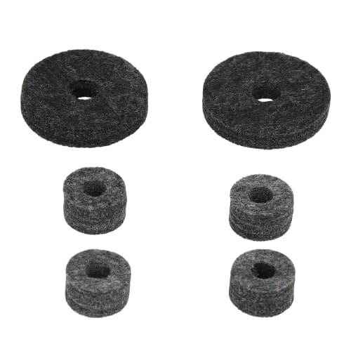 21-Piece Cymbal Felt Set, Clutch Bracket Tube Drum Accessories, Fiber Felt, Specially Designed for Fixing C-Pieces on Drums