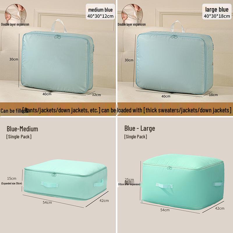 Bawełniana torba do przechowywania kołdry i odzieży do użytku w podróży i w gospodarstwie domowym