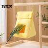 Cozy Habitat for Small Animals Bread Bag Hamster Bed, Plush Warm Cave Hanging Sleeping Nest Hammock, Animal Cage Accessory Gerbil Guinea Pig