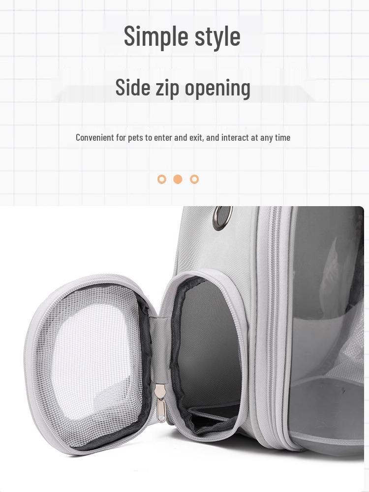 Transparent Space Capsule Pet Backpack for Cats & Small Dogs