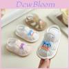 Baby Girl Toddler Shoes With Cartoon Design And Breathable Synthetic Leather For Summer Walks