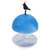 Bird Feeder ABS Mushroom Shape Rain Proof Dome Top Bird Feeder Tray for Outdoor Garden