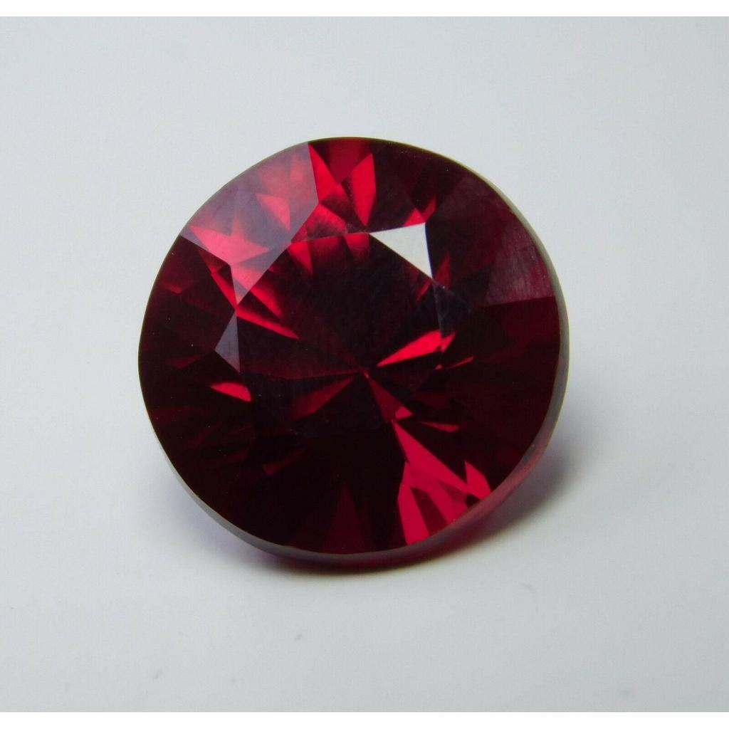 Red Round Diamond Cut 12 MM Ring Size 8 Ct Natural Ruby   Loose Gemstone