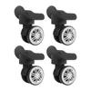 4Pcs Suitcase Wheels Replacement Set Quiet Rolling Practical Plastic Luggage Spinner Wheels for Easy Luggage Mobility