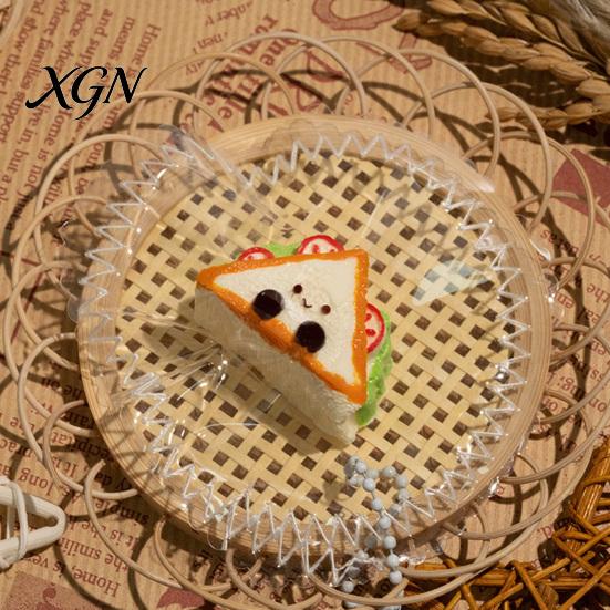 Squeeze Stress Ball Relief Food Toy Slow Rising Simulated Cake Bread Sandwich Sensory Dessert Pinch Fidget Kids