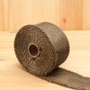 Exhaust Heat Wrap Roll High Temperature Resistance Exhaust Pipe Sound Insulation Tape for Motorcycle5mmx50mmx10m/0.2inx2inx11yd Titanium Gold