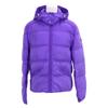PRADA [Good condition/domestic regular] 290543 R192 Triangle logo plate hooded down jacket Jacket 42 purpleUsed