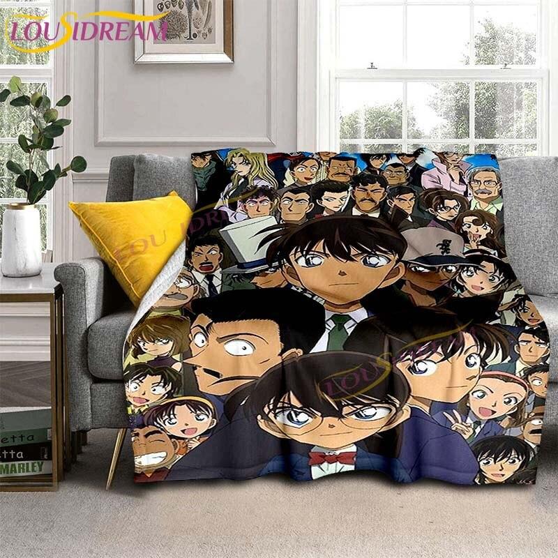 Detektiv a Zloděj Conan Deka Klasické Anime Flanelové Deka Pohovka Přehoz Deka Děti Dospělí Dárek Cestovní Kempingové Deka