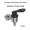 304 Stainless Steel Alcohol Infusion Faucet for Bottles, Barrels, Cans, Jars, and Pots.