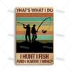 Artisian Fishing Metal Poster Sport Tin Sign Lure Bait Decorative Plaque Wall Decor Garage Bar Pub Club Hotel Cafe Kitchen Home