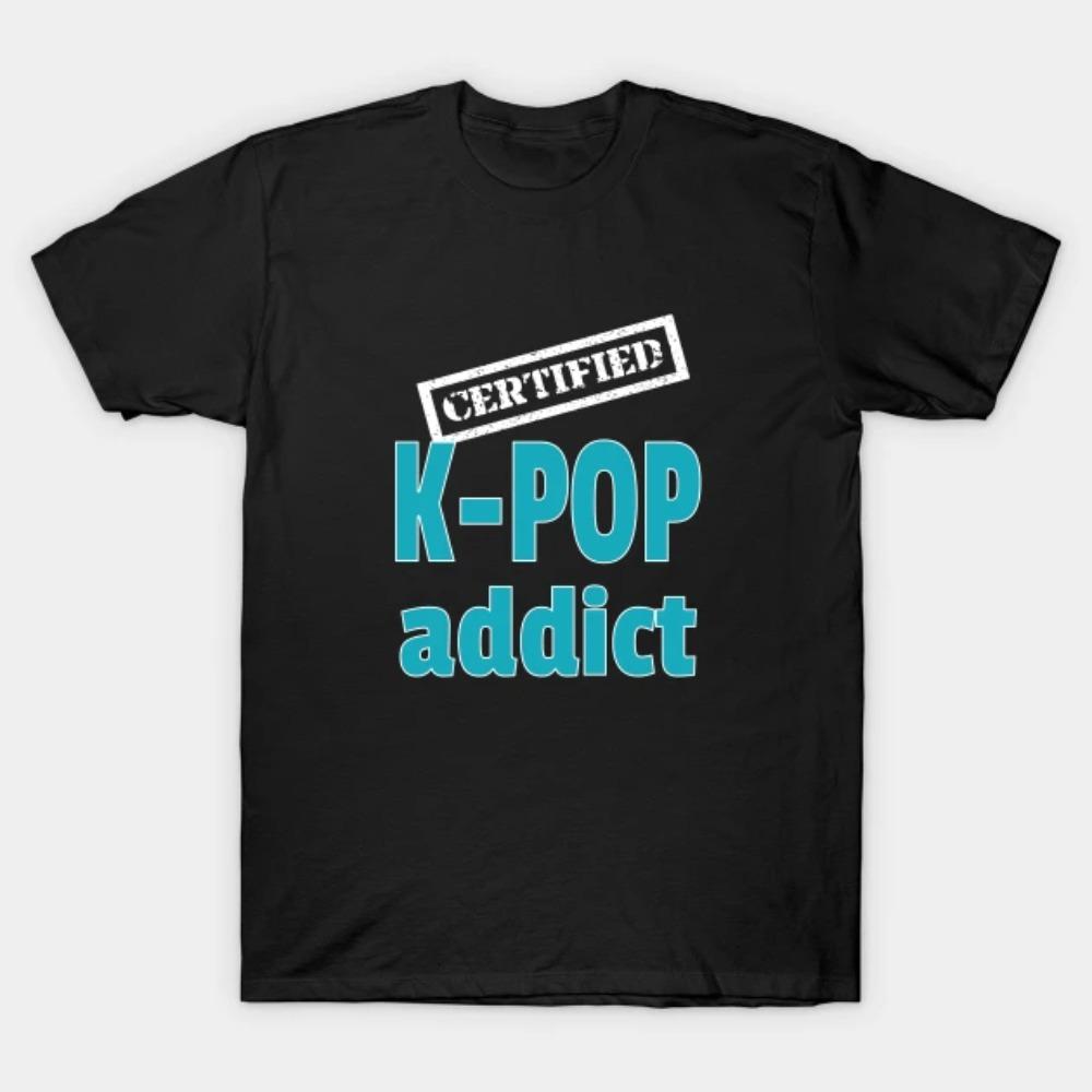 Fashion KPOP Y2K Printed Tshirts Men Women Summer Casual Short Sleeved Tshirts Round Neck Tops Harajuku Shirt