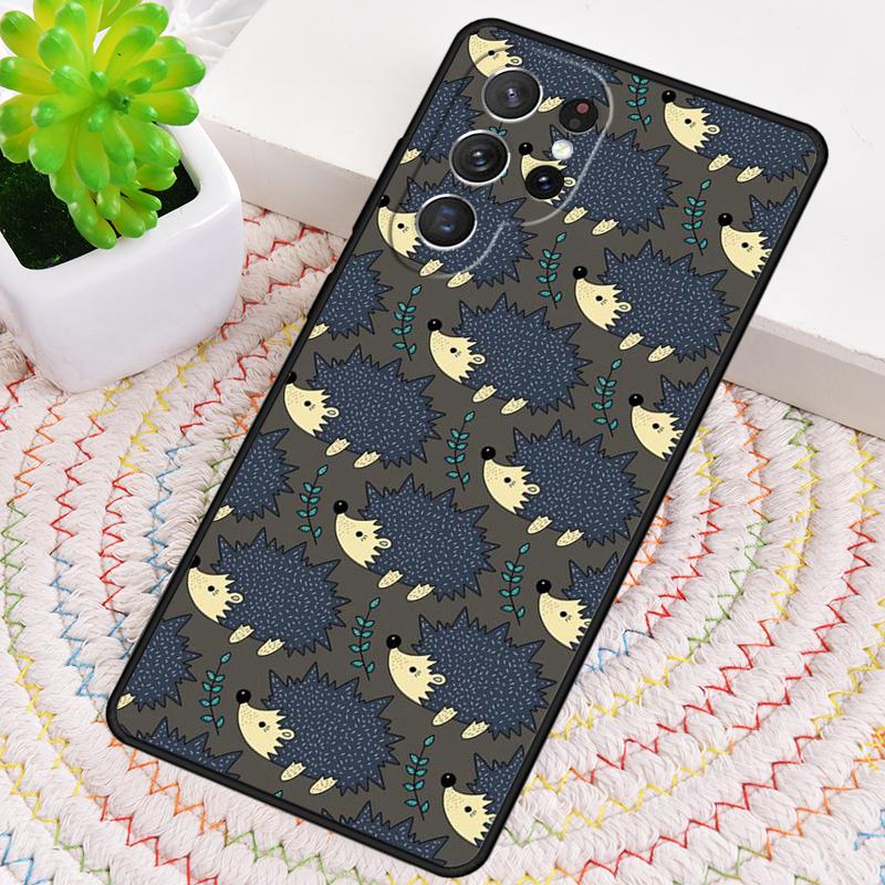 Hedgehog Cute Silicone Phone Case For Samsung Galaxy Note 10 Pro S26 S25 S24 S23 S22 S21 Plus S25Ultra Capa Cover