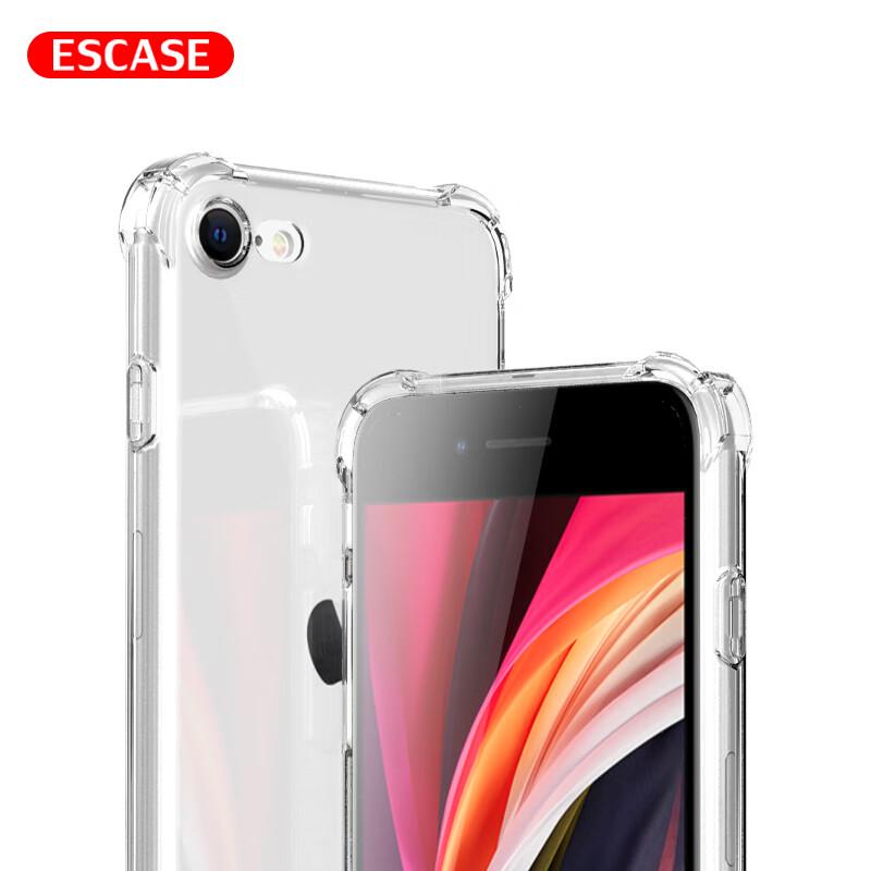 ESCASE Прозрачные противоударные чехлы для iPhone с воздушной подушкой iPhone SE (2nd Gen) / 8 / 7 (4.7-inch)