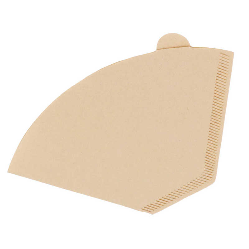 100Pcs 2 to 4 Cup Coffee Filter Fan Shaped Disposable Unbleached Natural Coffee Filter Paper for Cafe Home Kitchen