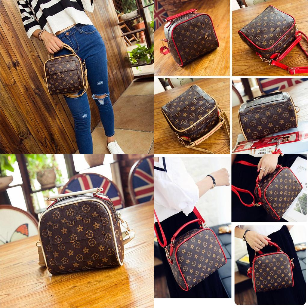 Fashionable Retro Pu Leather Shoulder Bag With Elegant Lock Design For Women