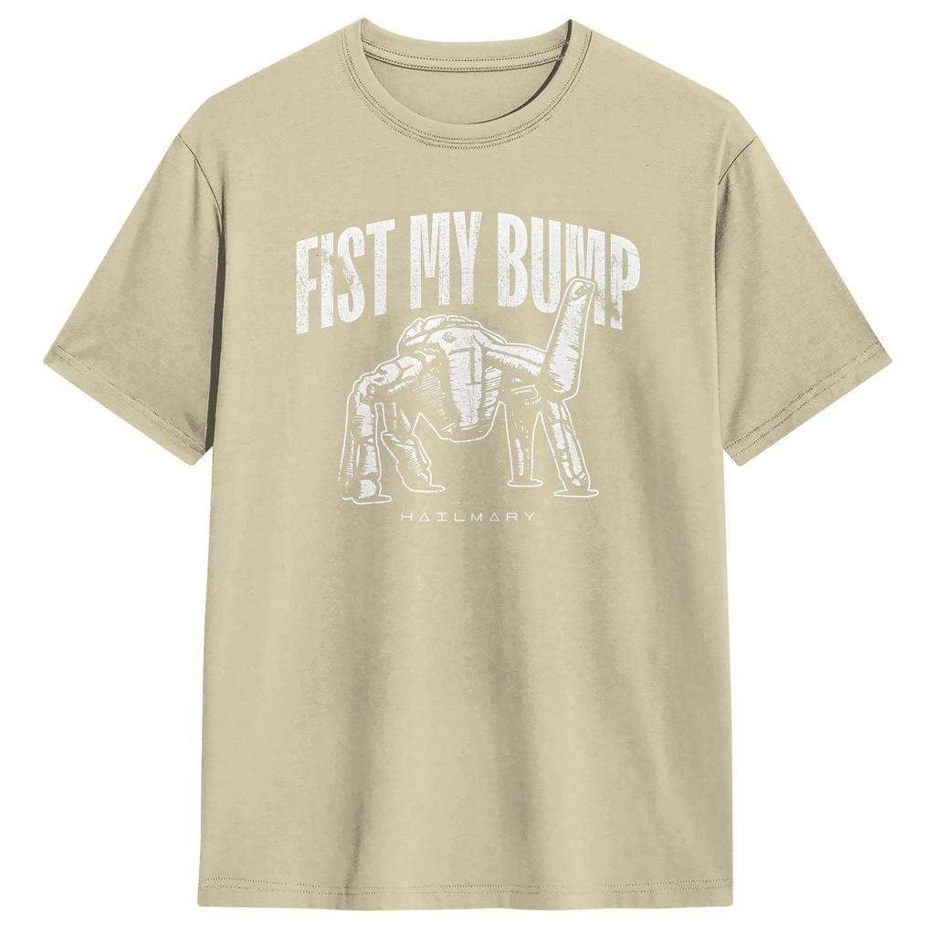 Fist My Bump Project Hail Mary Cotton T Shirt For Unisex Summer  Y2K Funny TShirts Fashion Tee Shirt Plus Size Wholesale Tops