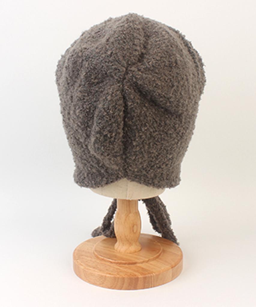 Yunibeosyeolkemiseuteuli Bear Knit Gray Bonnet Hat