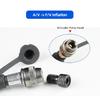 Presta Valve Adaptor for Schrader Pump F/V Valve Core Fitting Tool 2 In 1 Bicycle Nozzle Convertor Aluminum Anodized