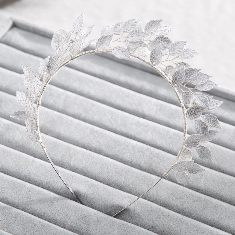 Vintage Handgemachtes Blattgold Haarband Für Frauen Tiara Hochzeit Kopfschmuck Haarschmuck Braut Stirn Haarschmuck Kopfschmuck