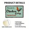 Custom Metal Rooster Sign Farmhouse Wall Art Outdoor Decor