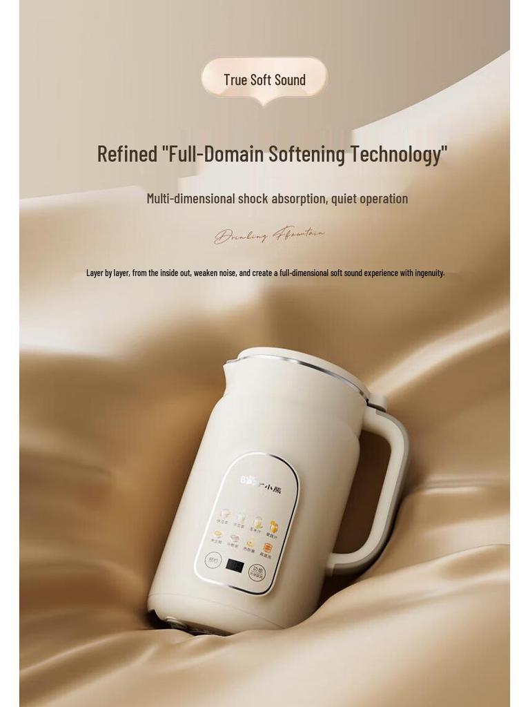 Medvěd 1L Výrobník sójového mléka: Automatické, Bezfiltrační, Nízkohlučné, Multifunkční vaření pro 1-2 osoby