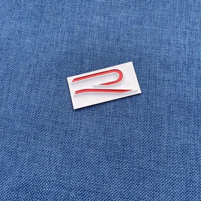 1Pc R Metal Car Front Grille Emblem Stickers Rear Trunk Side Badge Decals For Golf 8 R LINE Beetle Passat Tiguan Jetta