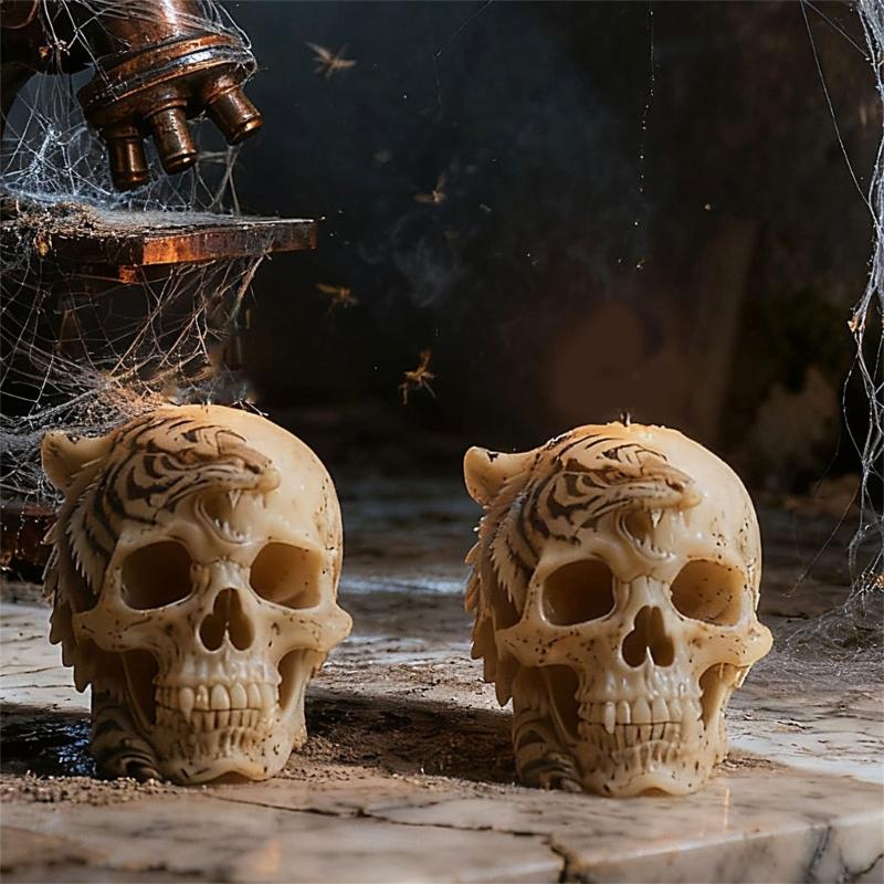Halloween Skull Silicone Molds Easy Demolding Professional Silicone Mould for Making Candle Soap Chocolate Resin Casting