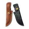 24TE Leder Messerholster Handgefertigt Gerade Messerholster Gürtelschlaufe Etui Halter