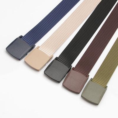 New Outdoor Tactical Sports Belts, Men's and Women's Canvas Belts, High-quality Quick-drying Plastic Buckle Versatile Belts