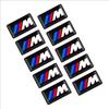For BMW  E84 25/10pcs M Logo Car Steering Wheel Hub Caps Center Emblem Badge Sticker For BMW M E34E36 E60 E90 E46 E39 E70 F10 Motorcycle Decal