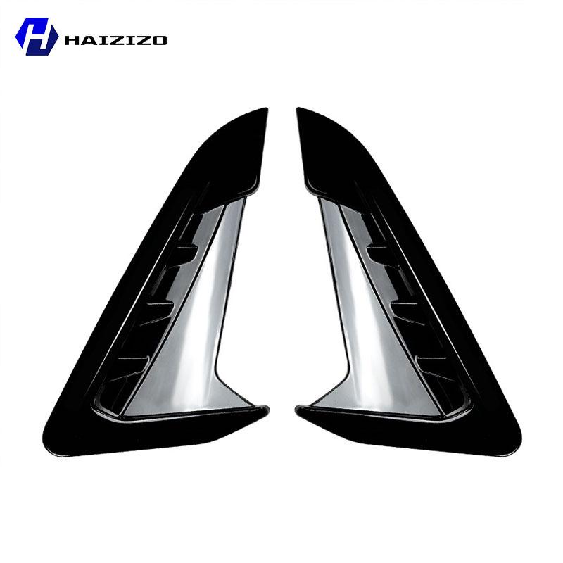 For BMW X3 X4 G01 G02 2018- Car Front Fender Side Gill Carbon Fiber Modified Accessories High Gloss Black Decorative Frame