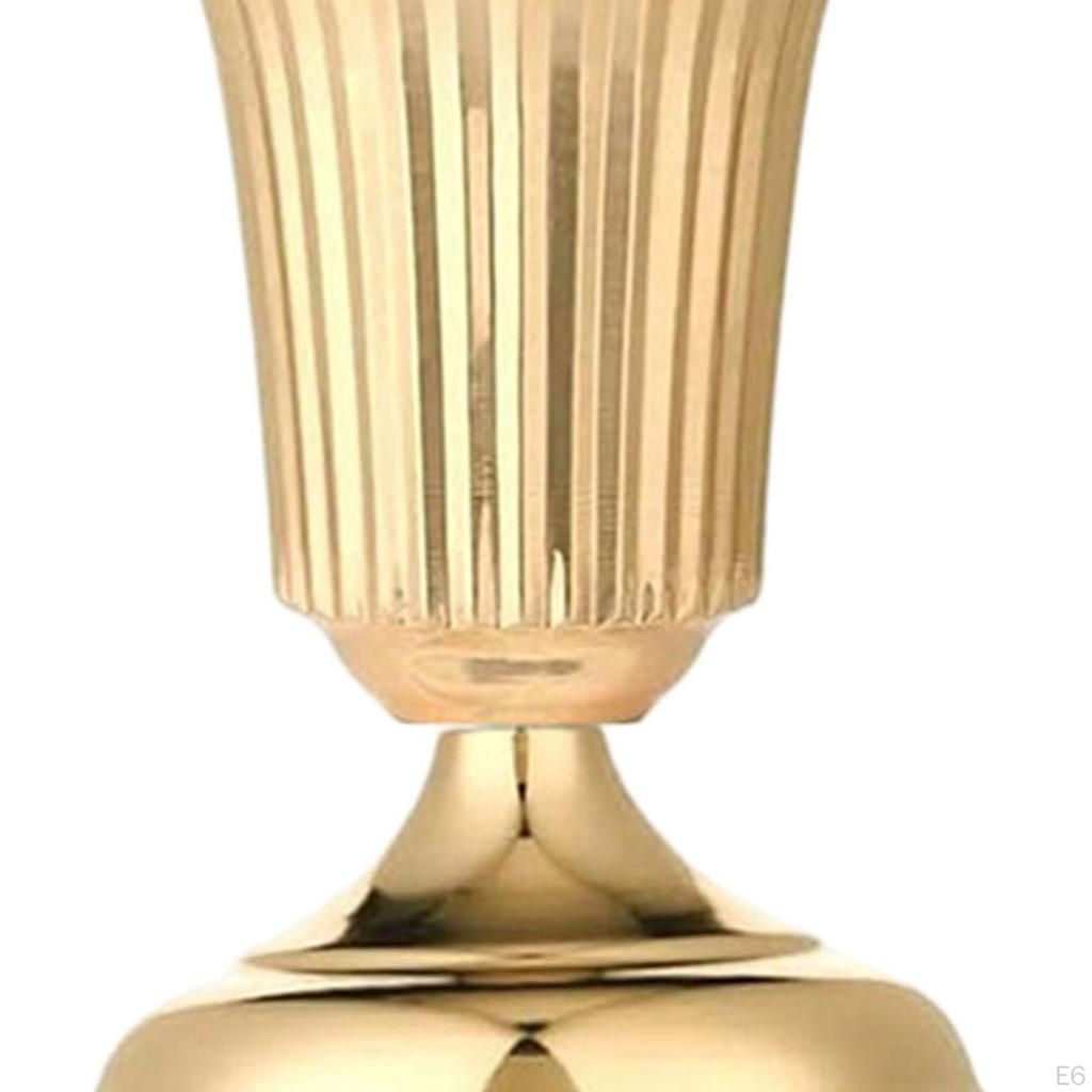 Decorative Flower Vase, Floral Arrangements, Luxurious Elegant Gold Metal Vase for Living Room,