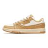 Anta Aoyu Non-Slip Wear-Resistant Low-Top Skate Shoes Women Sneakers White Brown 122248026-2