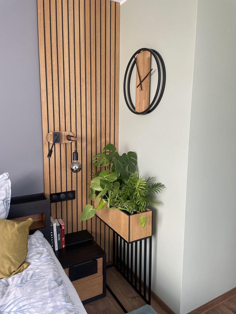 Harmonic Oak loft plant stand 62x22x80 cm
