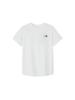 North Einfaches Logo Größe M [Das Gesicht] Kurzarm-T-Shirt, Weiß,
