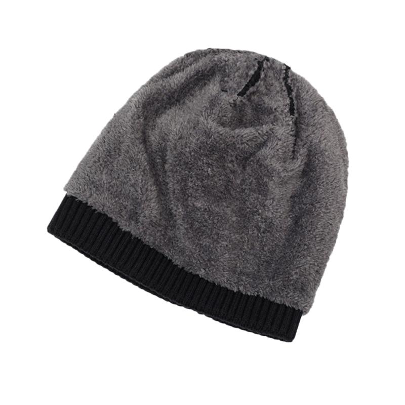 Strickmütze Herren Herbst Winter Wollmütze Outdoor-Sport Kältefest Warm Gestrickte Mütze