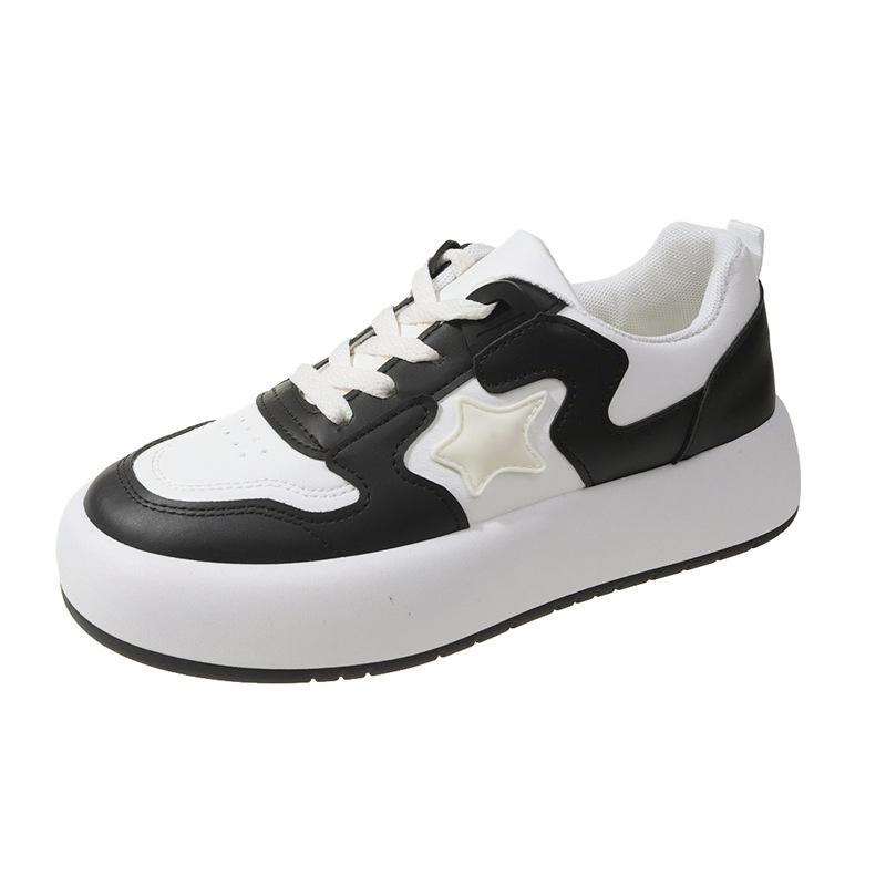 Malé bílé boty Podzimní novinka Ins Sladká sestra Všestranné Nika Silná podrážka Lehké Plátěnky