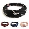 Fashion Women Chiffon Elastic Twist Cross Knotted Headband Hair Band Yoga Turban