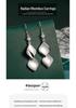 Chic Zirconia Double-Layered Leaf Dangle Earrings with Fresh Sequin Accents