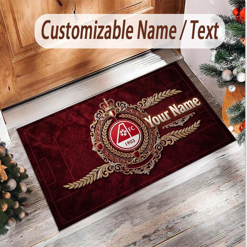 Personalized Crystal Velvet Carpet Aberdeen FC Pattern Non Slip Floor Rug