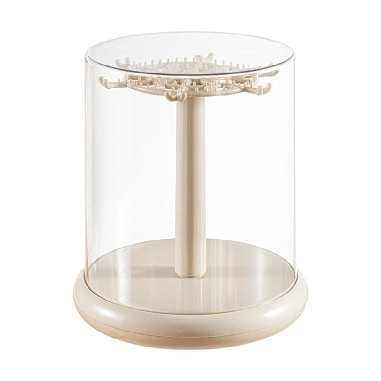 Space Efficient Rotating Display Unit 360 Viewing Angles For Small Collectibles ABS PET Frame Fingerprint Resistant Box